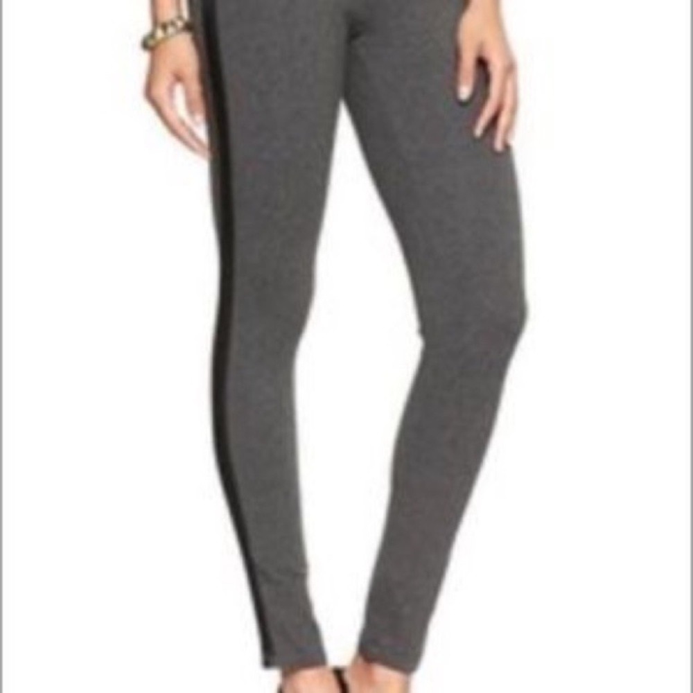 Madewell Tuxedo Leggings Size Large Gray Black Stripe Legging Pants